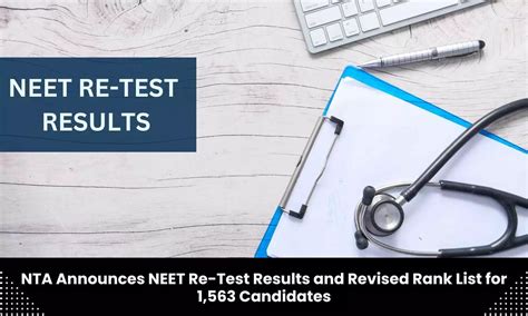 NEET Retest: NTA declares retest result, revised rank list for .